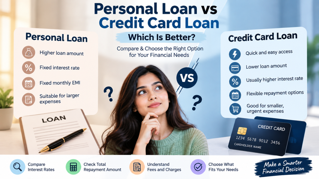 Personal Loan vs Credit Card Loan: Which Is Better for Emergency Expenses?