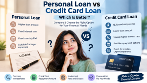 Personal loan vs Credit card loan
