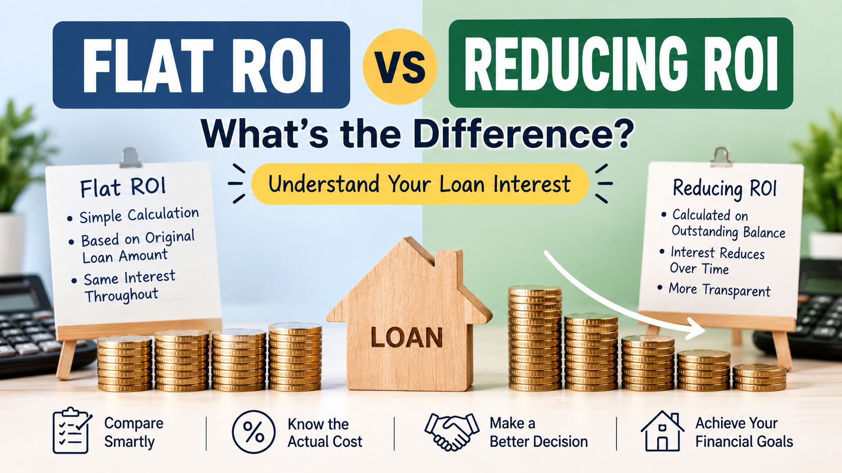 flat ROI vs reducing ROI